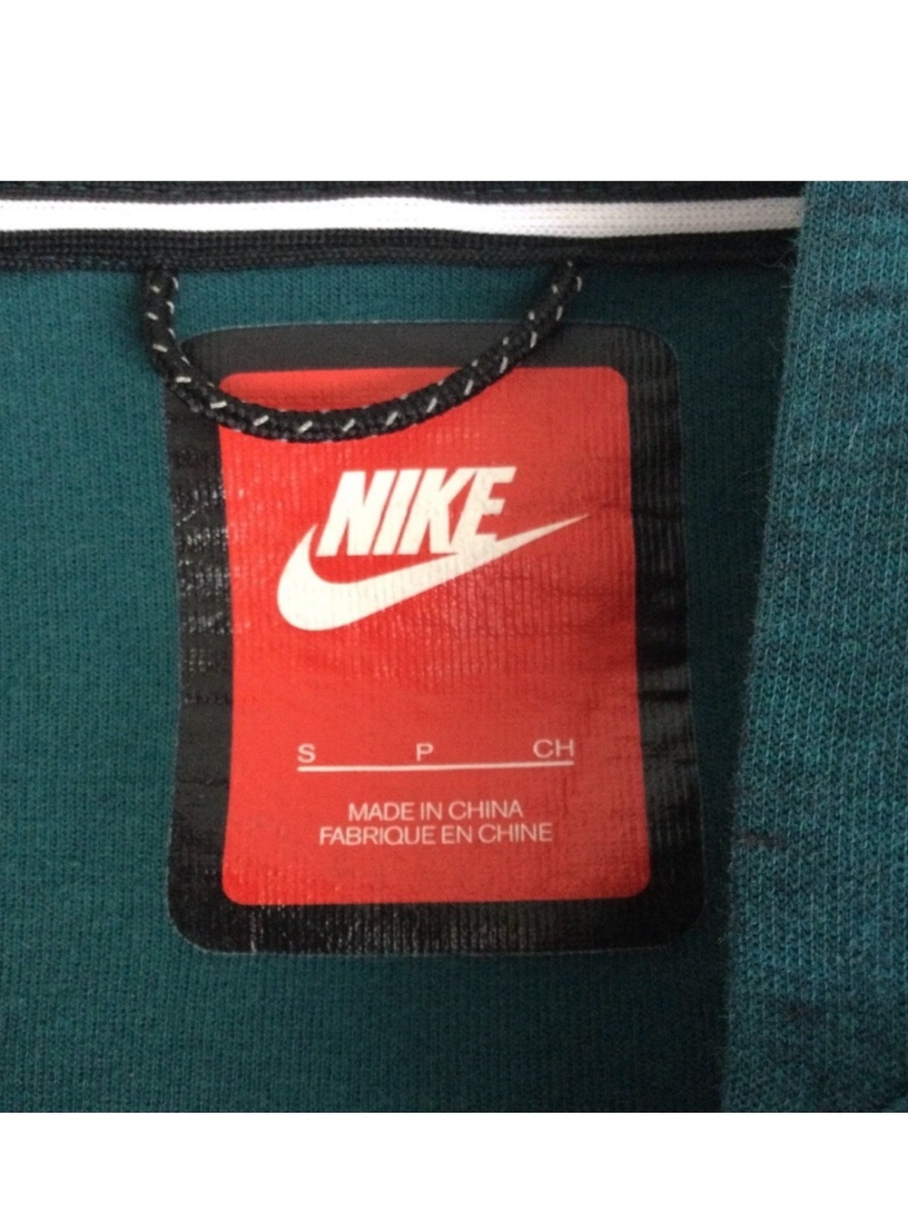 Nike Women’s Teal Tech Fleece Cape Hoodie Pullover Asymmetrical Zipup - Picture 3 of 7